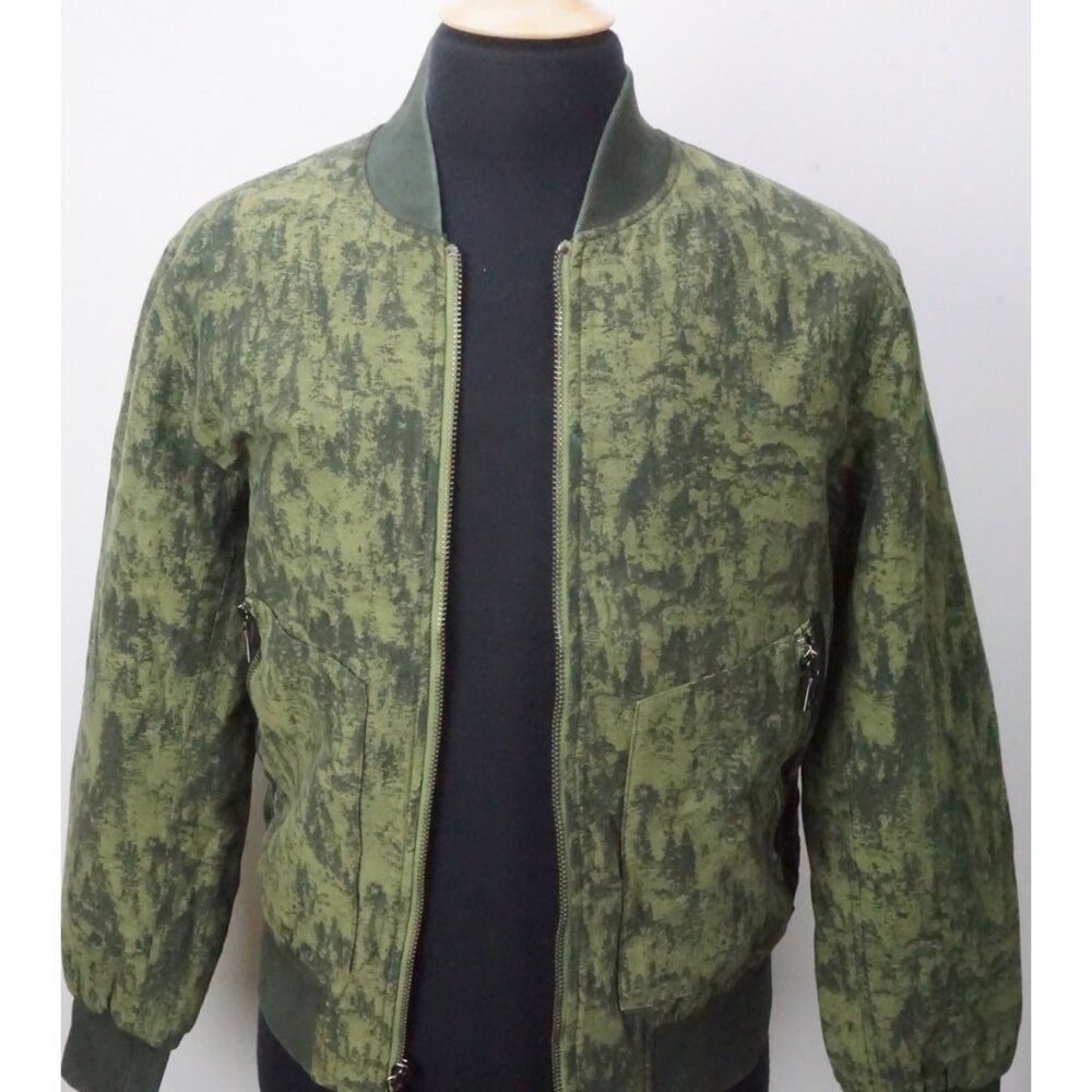 John Varvatos Moss Tanner Rib Collar Bomber Jacket Sz 38 Brand New 